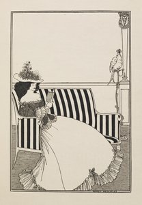 Una portada de catálogo de un segundo libro de cincuenta dibujos de Aubrey Beardsley