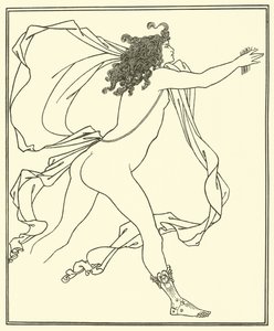 Apolo persiguiendo a Dafne de Aubrey Beardsley