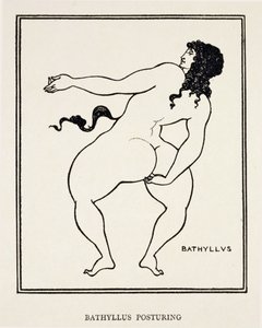 Bathyllus, bailarín e intérprete de pantomimas romano de Aubrey Beardsley