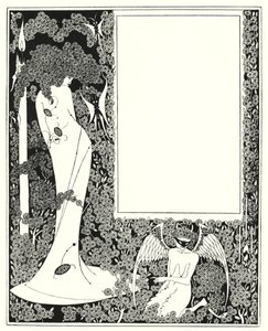 Diseño de borde de contenido de Aubrey Beardsley