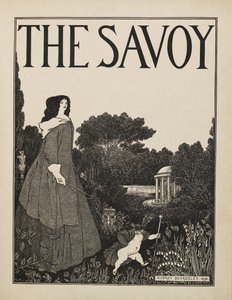 Diseño de portada para el No.1 de "The Savoy" de un libro de cincuenta dibujos de Aubrey Beardsley