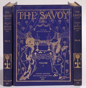 Diseño de portada para The Savoy, Volúmenes I-III, editado por Arthur Symons, publicado por Leonard Smithers 1896