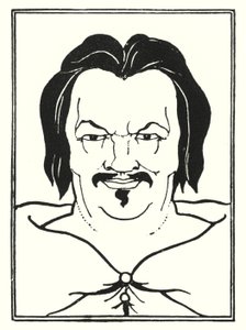 Diseño de portada, lateral de Aubrey Beardsley