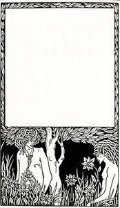 Diseño para la portada de Pagan Papers, 1893, 1914 de Aubrey Beardsley