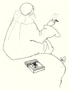 Diseño para una tarjeta de invitación de Aubrey Beardsley