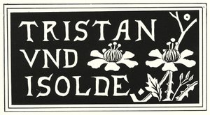 Diseño de la portada de la copia de Aubrey Beardsley de "Tristán e Isolda" de Aubrey Beardsley