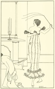 Portada, La cuenta completa y verdadera de la maravillosa misión del Conde Lavender de Aubrey Beardsley
