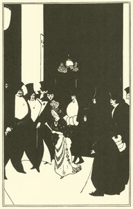 El escolta de Lady Gold de Aubrey Beardsley