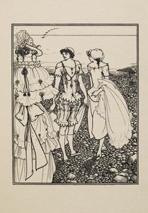 En la playa de Dieppe (Las bañistas), de un libro de cincuenta dibujos