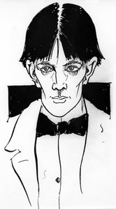 Autorretrato de Aubrey Vincent Beardsley (1872-1898) ilustrador y escritor inglés