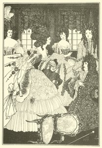 La batalla de los galanes y las bellezas de Aubrey Beardsley