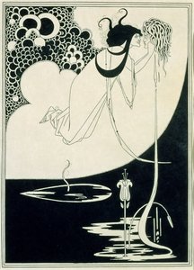 El clímax, ilustración de "Salomé" de Oscar Wilde de Aubrey Beardsley