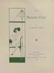 El fauno danzante, papel de libro decorado para 