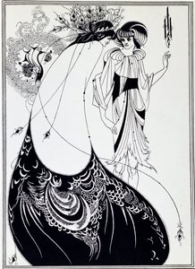 La falda del pavo real. Ilustración de Salomé por Oscar Wilde