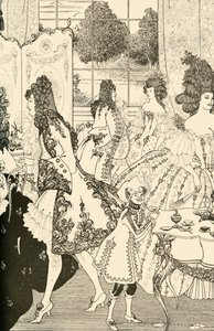 El rapto del mechón, 1896, 1928 de Aubrey Beardsley