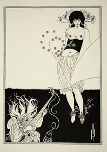 La danza del estómago, de "Salomé", de Oscar Wilde (1854-1900) 1893 (impresión en bloque) de Aubrey Beardsley