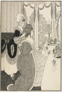 El tocador, de El rapto del rizo por Alexander Pope, c.1895-96 de Aubrey Beardsley