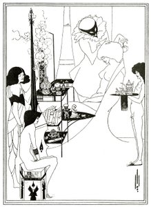 El tocador de Salomé, c.1894 de Aubrey Beardsley