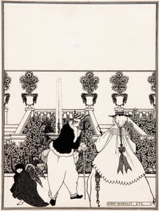 La expulsión de Cupido del jardín (dibujo preparatorio para el diseño de la portada de 