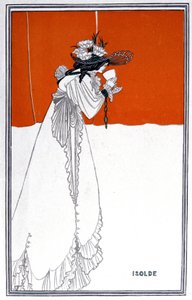 Yseult bebiendo el filtro, Inglaterra, circa 1900 de Aubrey Beardsley