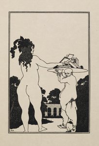 dibujo de un libro de cincuenta dibujos de Aubrey Beardsley