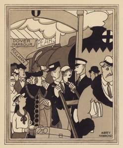 Una terminal ferroviaria de Londres (litografía) de Aubrey Hammond