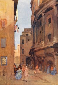 Roma: Teatro de Marcelo (litografía en color)