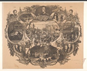 Placa conmemorativa de las fiestas de noviembre de 1863