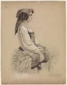 Campesina italiana, a la derecha