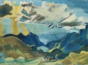 Balmalp con Schächental y Uri Rotstock, 1927-28 de August Babberger