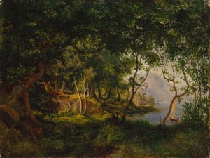 estudio del paisaje de August Cappelen