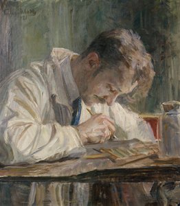 La pintora de porcelana de August Eiebakke
