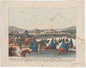 El inicio de la invasión francesa de Rusia de August Friedrich Andreas Campe