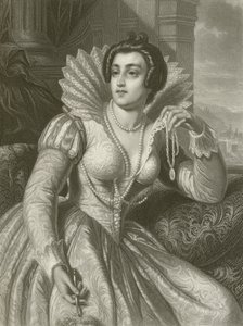 Julia Imperiali (grabado) de August Friedrich Pecht