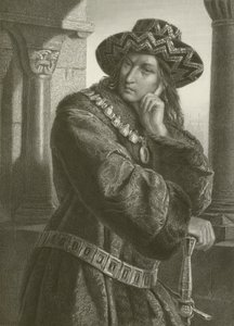 Carlos VII (grabado) de August Friedrich Pecht
