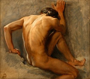Estudio de un hombre desnudo
