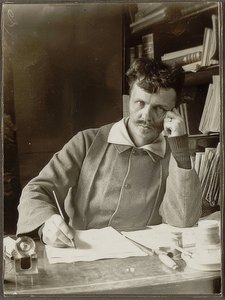 Autorretrato, 1886 de August Johan Strindberg