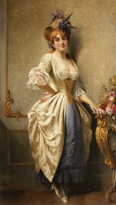 Una Joven Belleza, 1884 de August Knoop