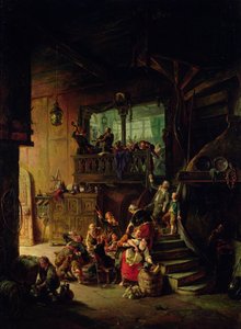 Vida en la hostería, 1865 de August Levin von Wille