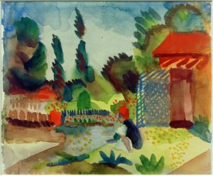 Casita de jardín de August Macke