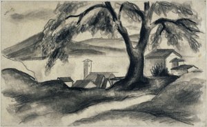 Hilterfingen junto al lago de Thun de August Macke