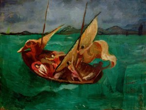 Jesús en la barca de August Macke