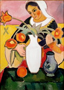 Jugador de laúd de August Macke