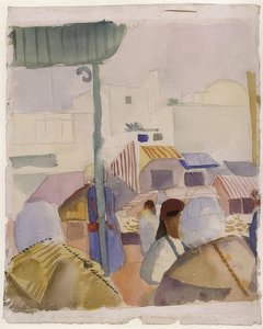 Mercado en Túnez (II). 1914