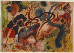 Parodia del jinete azul de August Macke