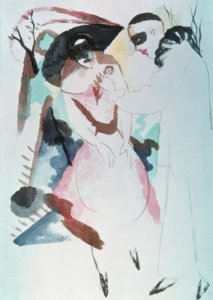 Pierrot y dama