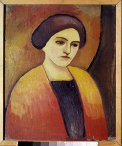 Retrato de Madame Macke, esposa del pintor de August Macke