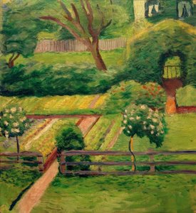 Rosaleda en Tegernsee de August Macke