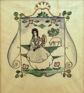 Pastora con una oveja de August Macke