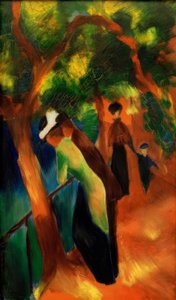 Camino soleado de August Macke